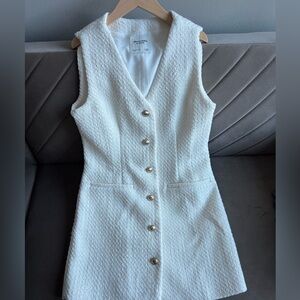 Abercrombie & Fitch White Mara V-neck Dress